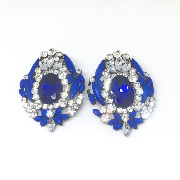 Jewelry - Sold Large rhinestone statement earrings sold